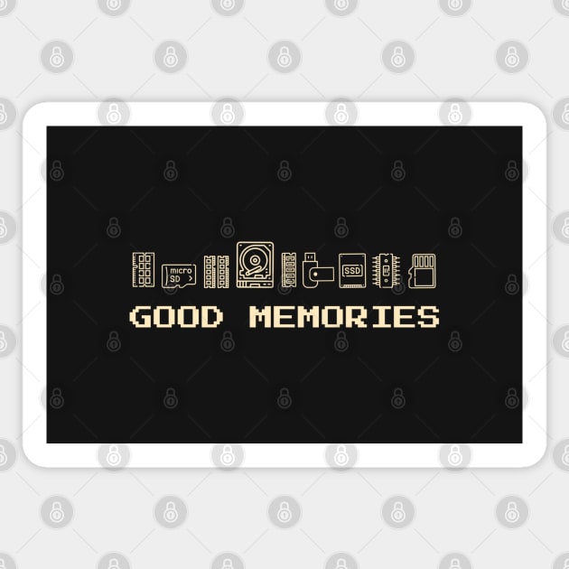 Good memories for nerd Sticker by SashaShuba